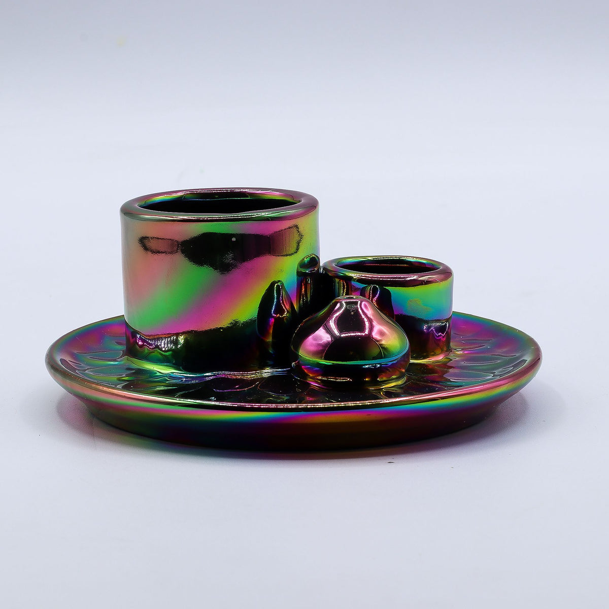 Palo Santo Stick & Smudge Holder - Metallic Rainbow