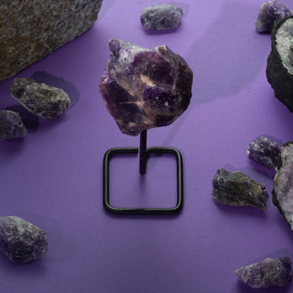 Mineral Specimen on Metal Stand - Amazonite