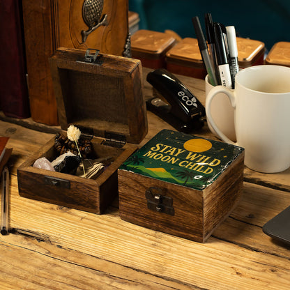 Small Enamelled Box - Stay Wild Moon Child