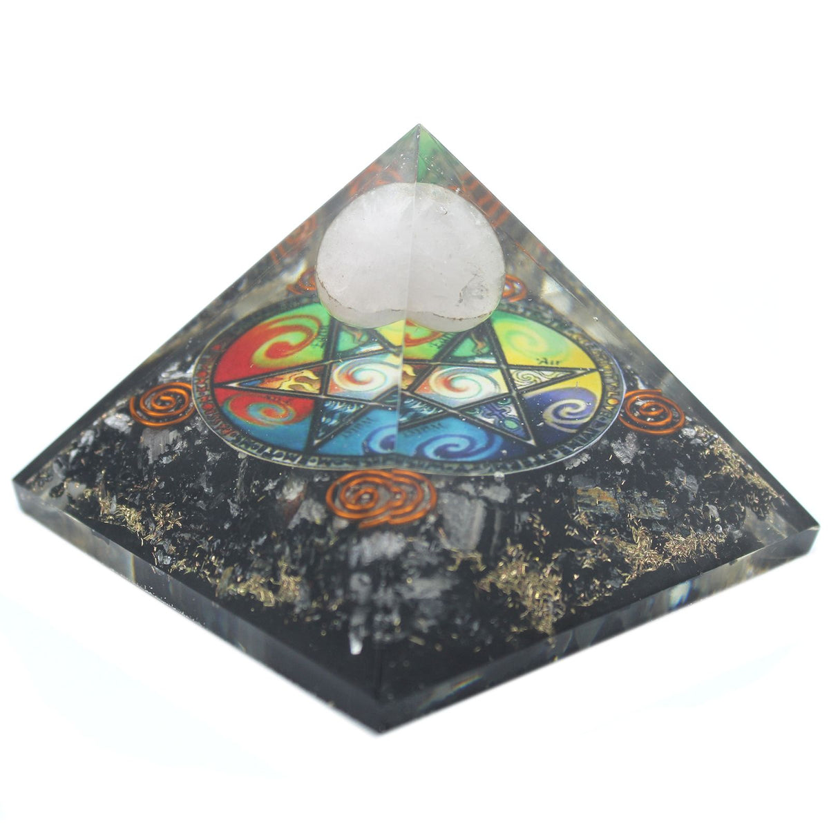 Orgonite Pyramid - Midnight Pentagon