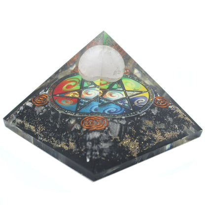Orgonite Pyramid - Midnight Pentagon