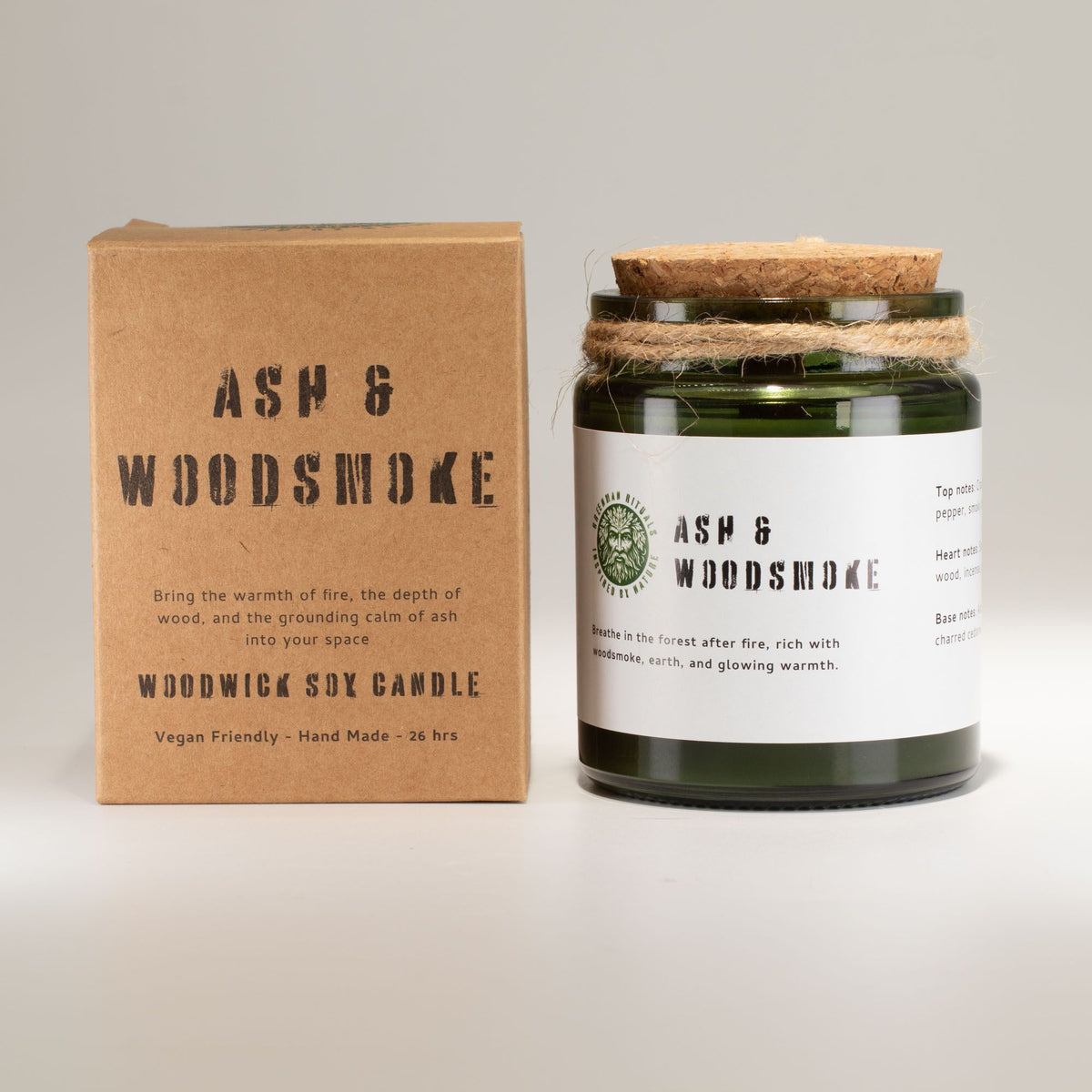 Woodwick Soy Candle - Ash & Woodsmoke