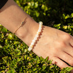 Petite Power Bracelet - Moon Jade