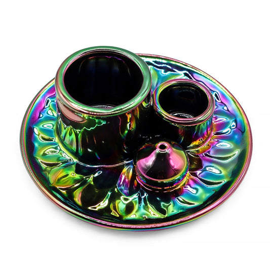 Palo Santo Stick & Smudge Holder - Metallic Rainbow