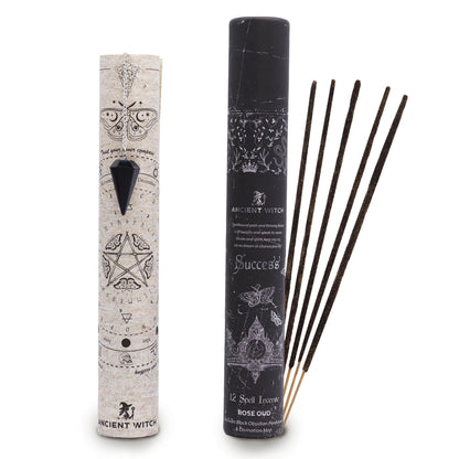 Ancient Witch Spell Incense - Success - Obsidian Pendulum