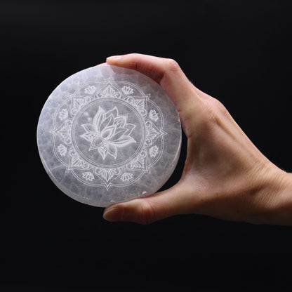 Medium Charging Plate -  Lotus Mandala