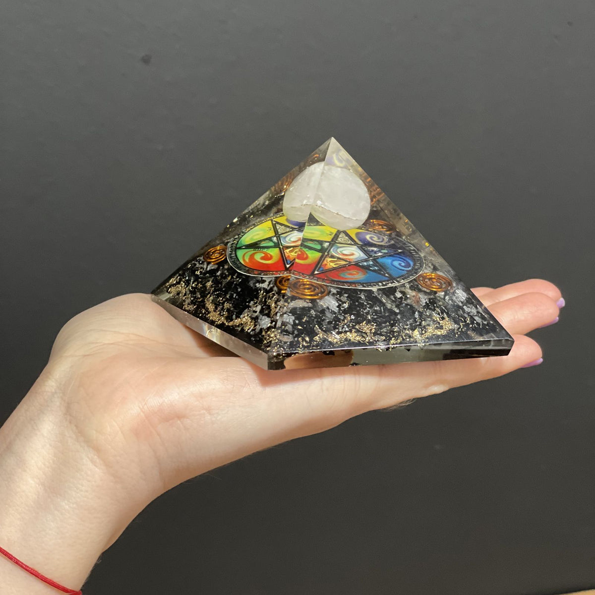 Orgonite Pyramid - Midnight Pentagon