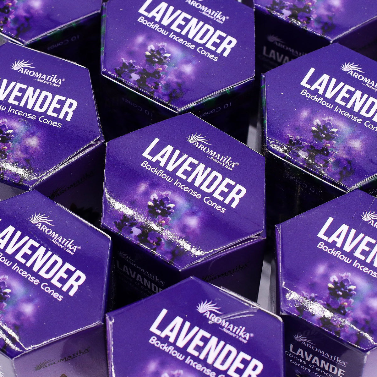 Aromatika Masala Backflow Incense Cones - Lavender