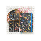 Midnight Bloom Crescent Moon Trinket Dish
