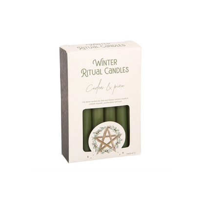 Cedar & Pine Winter Ritual Spell Candles