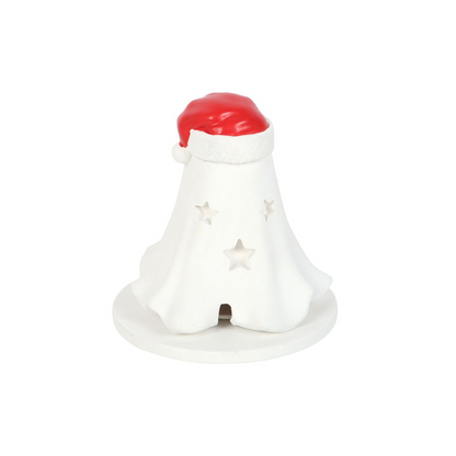 Ghost with Santa Hat Incense Cone Holder