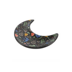 Midnight Bloom Crescent Moon Trinket Dish