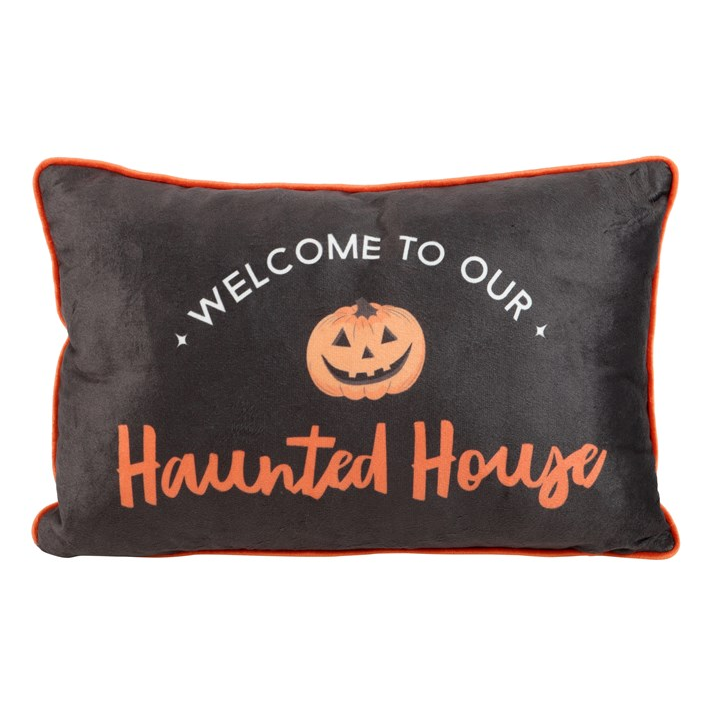 40cm Rectangular Haunted House Cushion