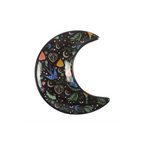 Midnight Bloom Crescent Moon Trinket Dish
