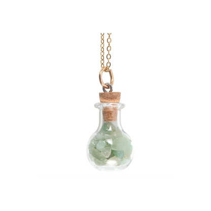 Green Witch Aventurine Potion Bottle Necklace