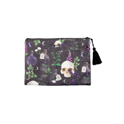 Venom & Vines Print Makeup Bag