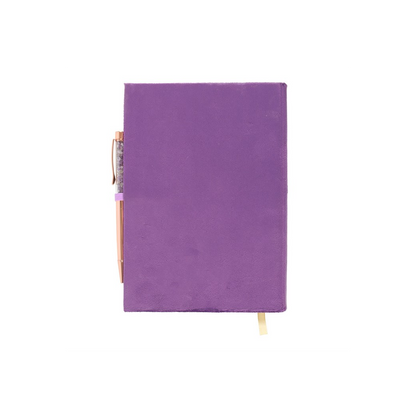 Book of Spells Journal with Amethyst Crystal Pen