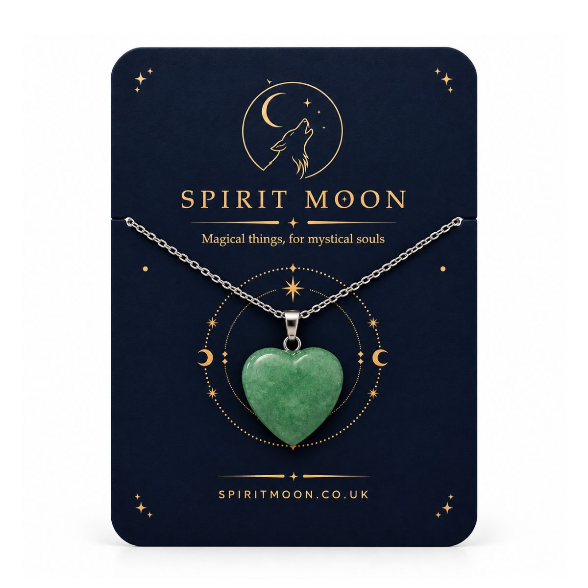 Gemstone Heart Necklace